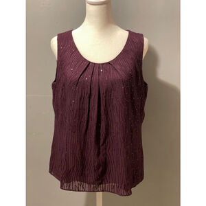 Women's Talbots Top, Size 10, Royal Purple